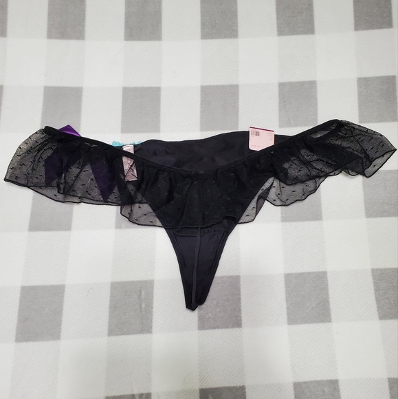 Cacique Bow Ruffle G-String - Picture 4 of 7